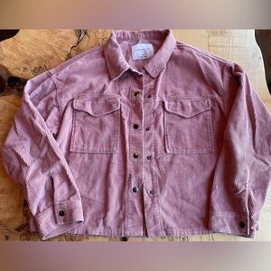 Women's Rosy Pink Corduroy Jacket